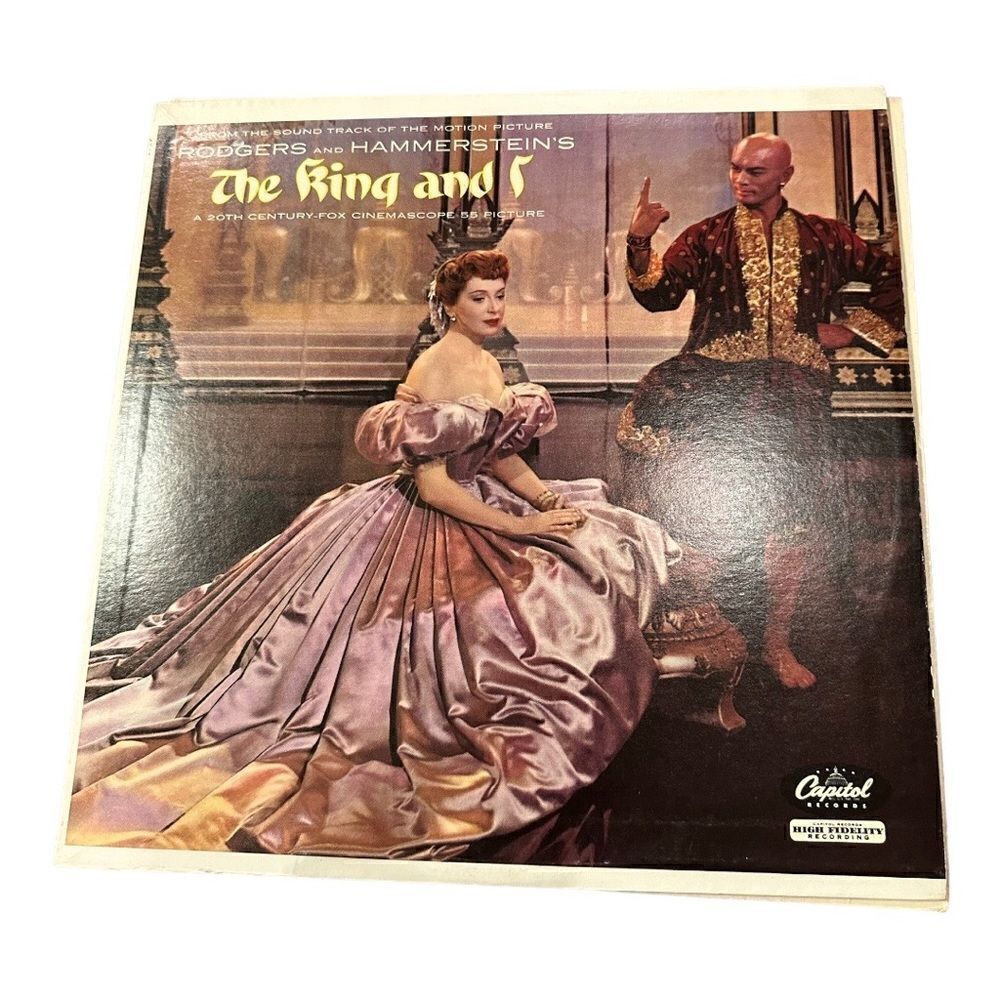 Yul Brynner The King and I signed Sound Track. 12x12 inches. Vinyl